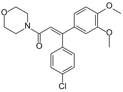 Structural formula of dimethomorph