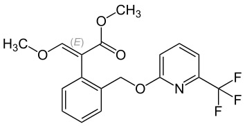 Structural formula of picoxystrobin