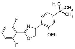 Structural formula of etoxazole